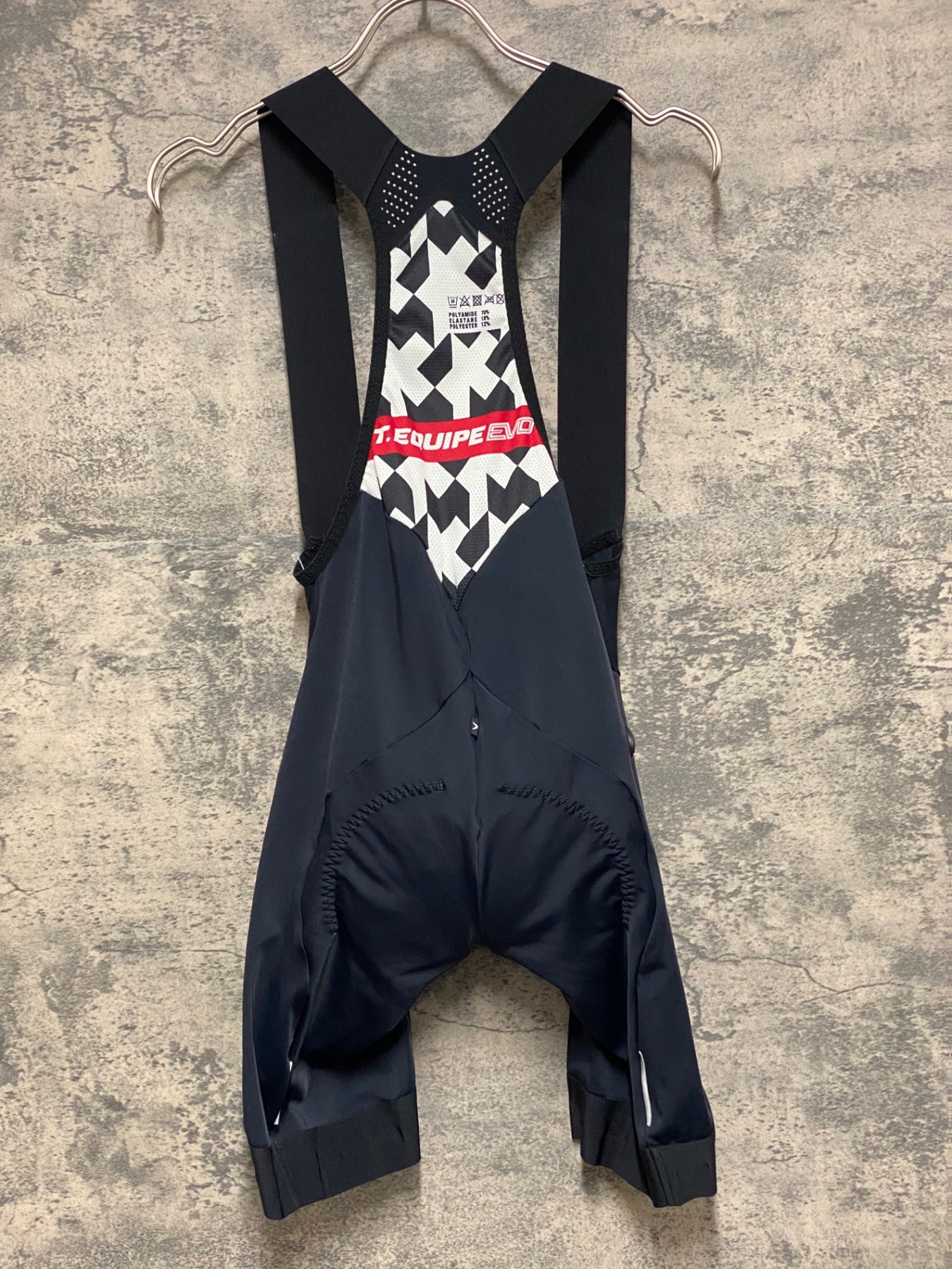 JN763 アソス assos T.EQUIPE EVO ビブショーツ 黒 XS ※プリント劣化