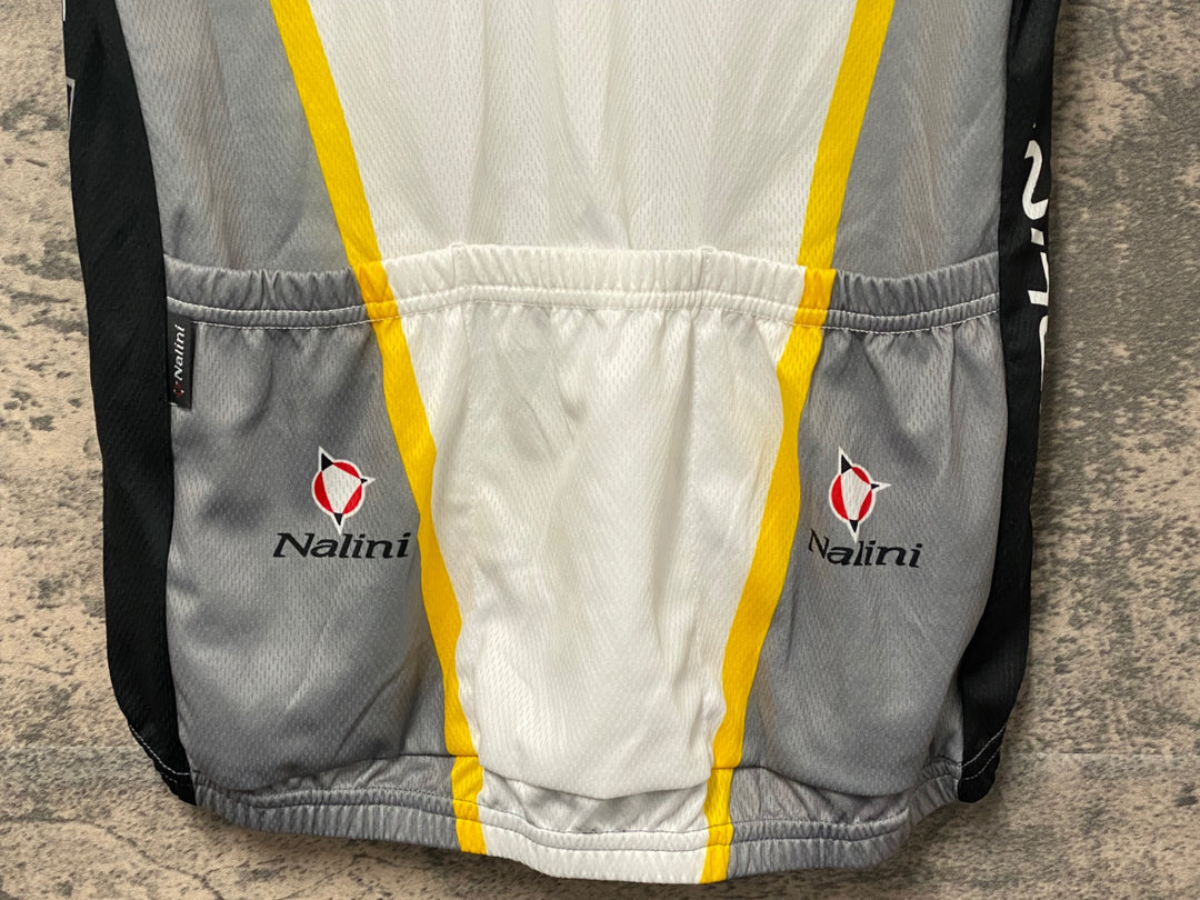 JY383 ナリーニ Nalini ハーフジップ 半袖 サイクルジャージ 白 XL
