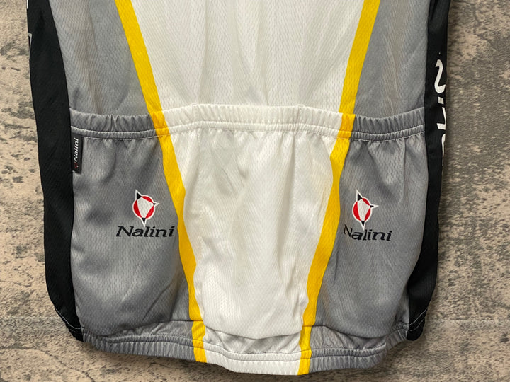 JY383 ナリーニ Nalini ハーフジップ 半袖 サイクルジャージ 白 XL