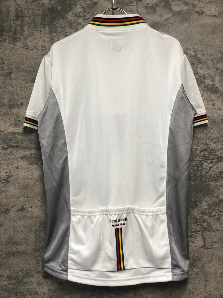 KK454 ルコックスポルティフ le coq sportif 半袖 サイクルジャージ 白 O