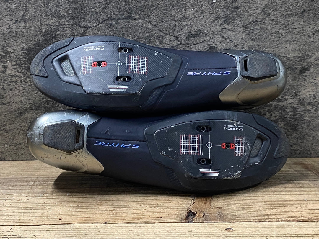 KO721 シマノ SHIMANO エスファイア S-PHYRE SH-RC902M-L01-S ビンディングシューズ EU46 3穴 黒