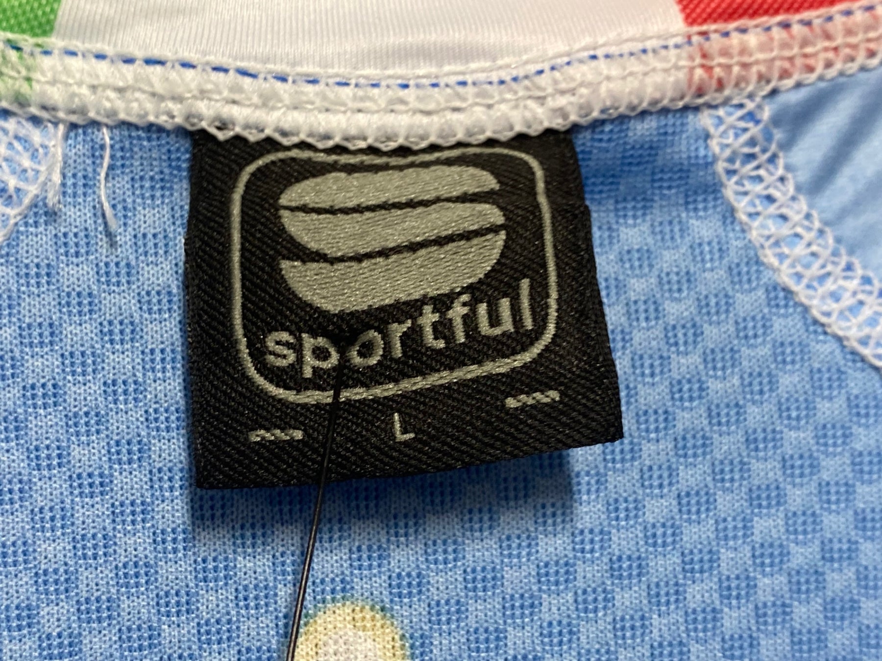 JV540 スポーツフル sportful 半袖 サイクルジャージ 青 L ITALIA