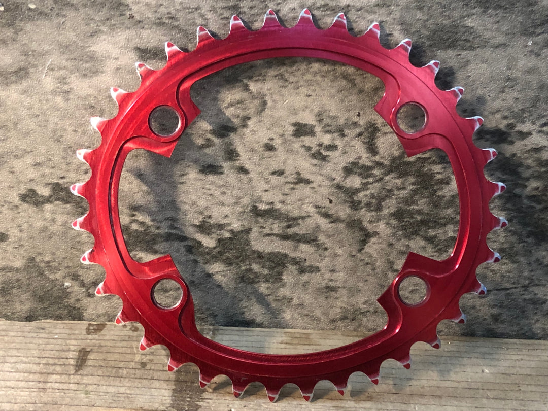 JU711 スミス SMITH Baroque Gear チェーンリング 赤 36T±2 100°