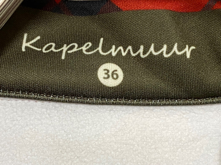 JM233 カペルミュール KAPELMUUR 長袖 サイクルジャケット 赤 チェック レディース 36 裏起毛