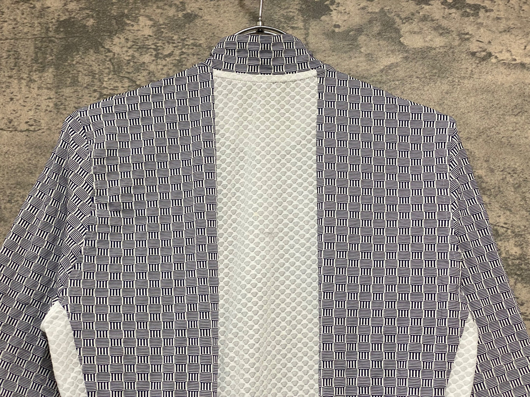 KR589 カフェドシクリステ Cafe du Cycliste FRANCINE Man 半袖 サイクルジャージ 紺白 L