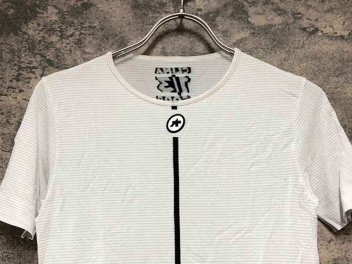 KK264 アソス assos SKIN LAYER CLIMA 1/3 CADE ノースリーブ ベースレイヤー 白 XS/S