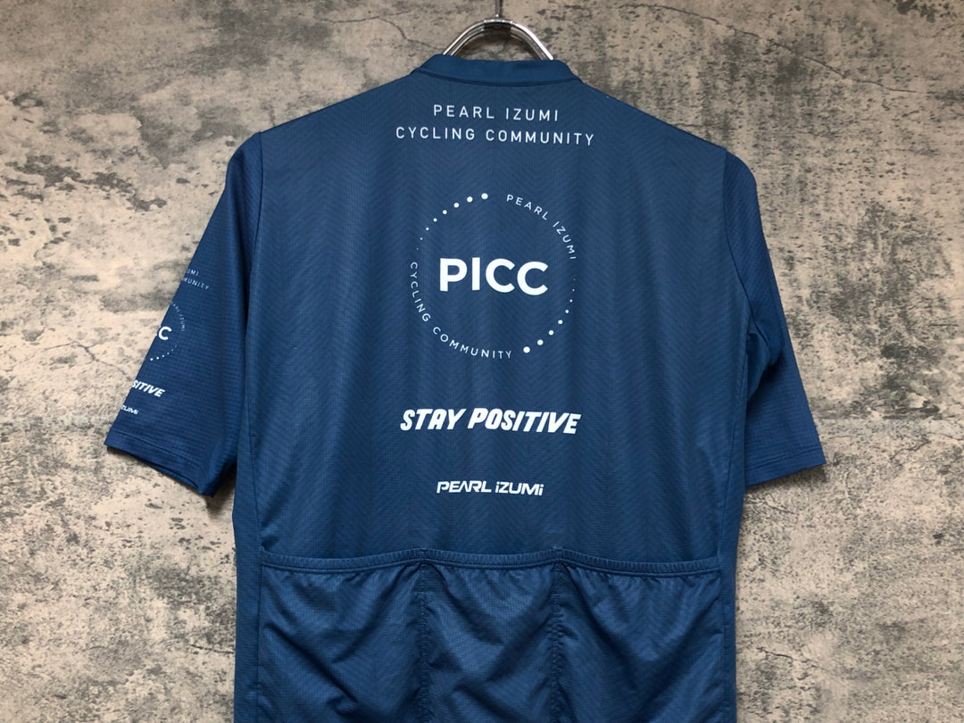 JW527 パールイズミ PEARL iZUMi PICC 半袖 サイクルジャージ 青 L