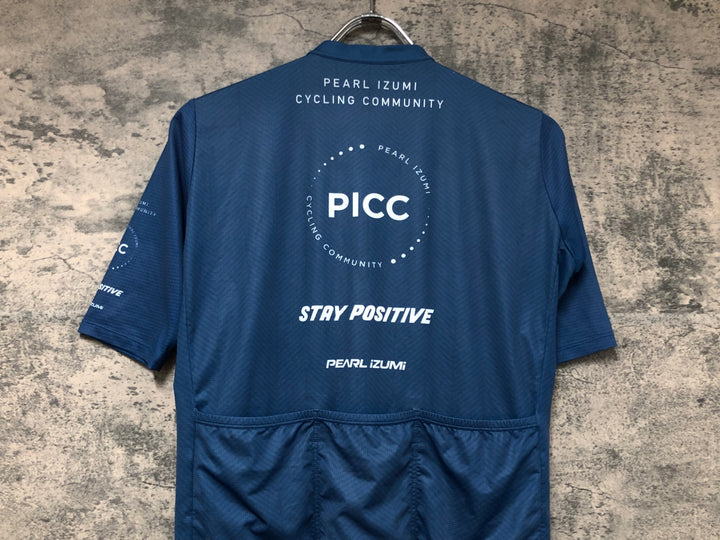 JW527 パールイズミ PEARL iZUMi PICC 半袖 サイクルジャージ 青 L