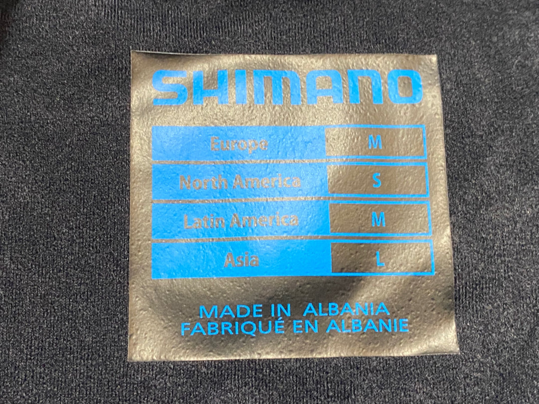 JY873 シマノ SHIMANO 長袖 サイクルジャージ 黒 M 裏起毛