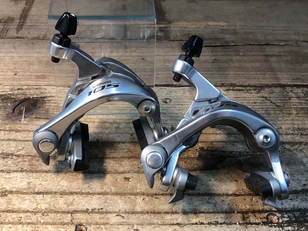 JV307 シマノ SHIMANO 105 BR-5800 キャリパーブレーキ 前後セット シルバー