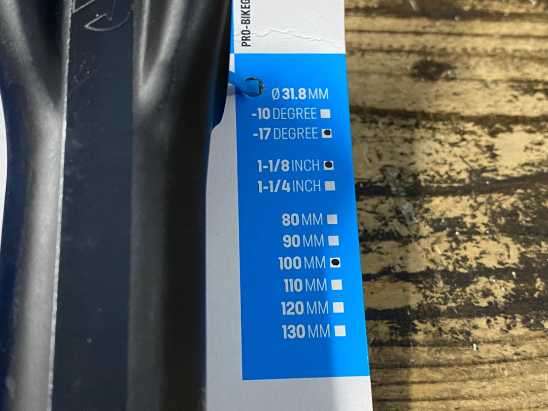 KK816 シマノプロ SHIMANO PRO VIBE アルミ ステム OS Φ31.8 100mm 10° ※リコール対象外