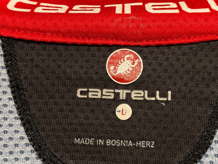 KG453 カステリ CASTELLI 半袖 サイクルジャージ 黒 L