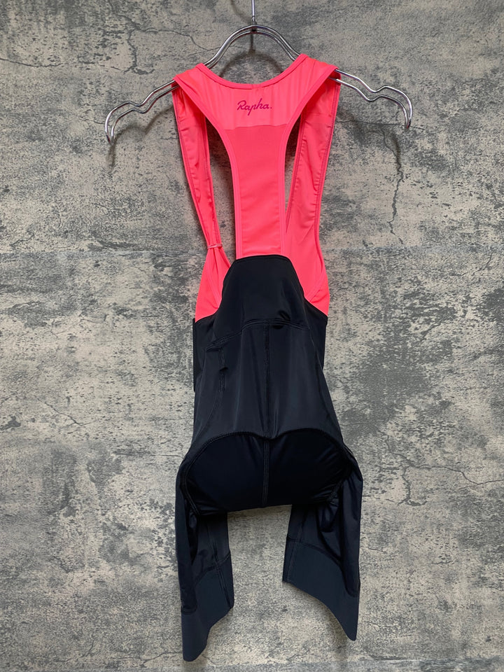 JE263 ラファ Rapha SOUPLESSE BIBS Ⅱ REGULAR ビブショーツ ブラック ピンク レディース XXS