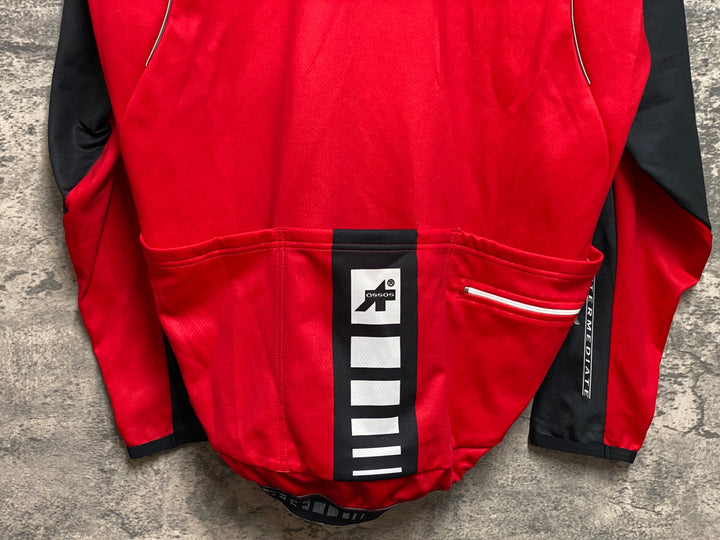 KD684 アソス ASSOS 長袖 サイクルジャージ 赤 L