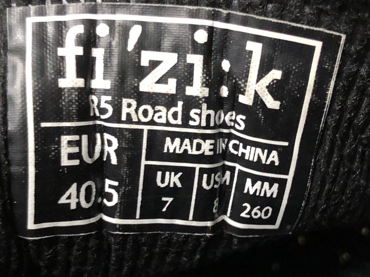 JY776 フィジーク fizik R5 Road Shoes ビンディングシューズ 黒 EU40.5 3穴