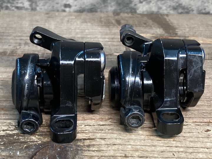 JC576 シマノ SHIMANO BR-R317 機械式 ディスクブレーキ キャリパー 前後セット ※アジャスタ欠品