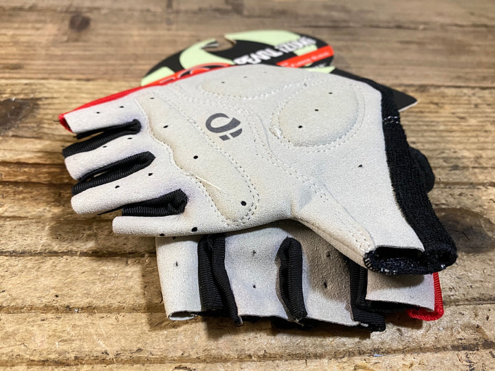 KF375 パールイズミ PEARL iZUMi 指切 グローブ 黒 赤 M