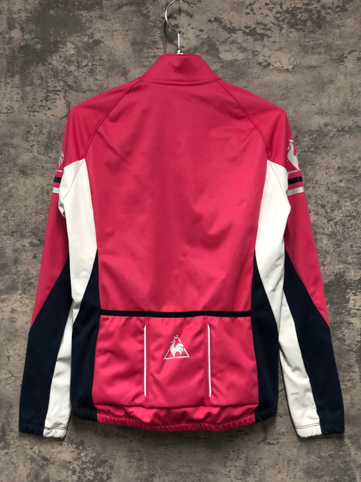 JF467 ルコックスポルティフ le coq sportif 長袖サイクルジャケット ピンク L 裏起毛 レディース