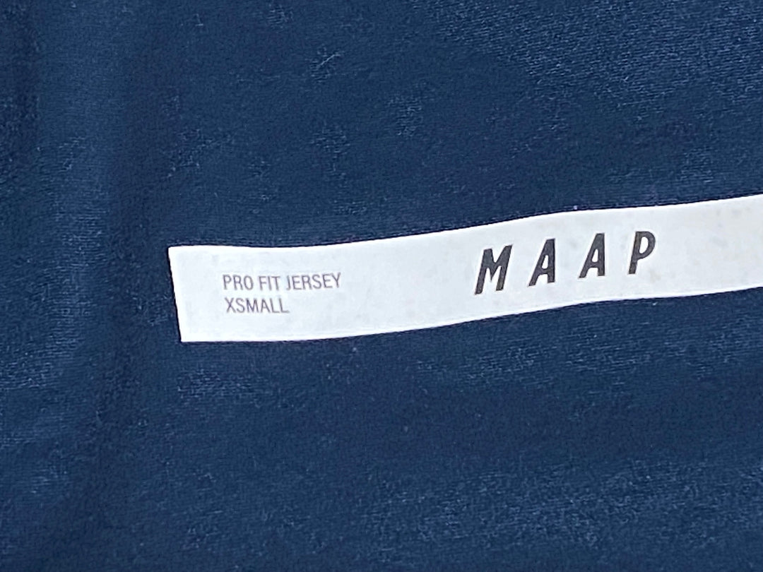 KA447 マープ MAAP PRO FIT JERSEY 半袖 サイクルジャージ 紺 XS