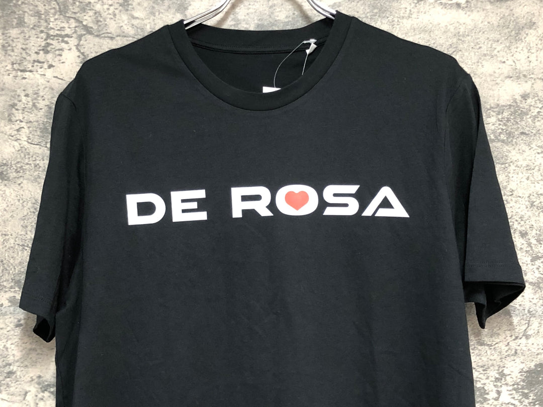 KE107 デローザ DE ROSA 半袖 Tシャツ 黒 M