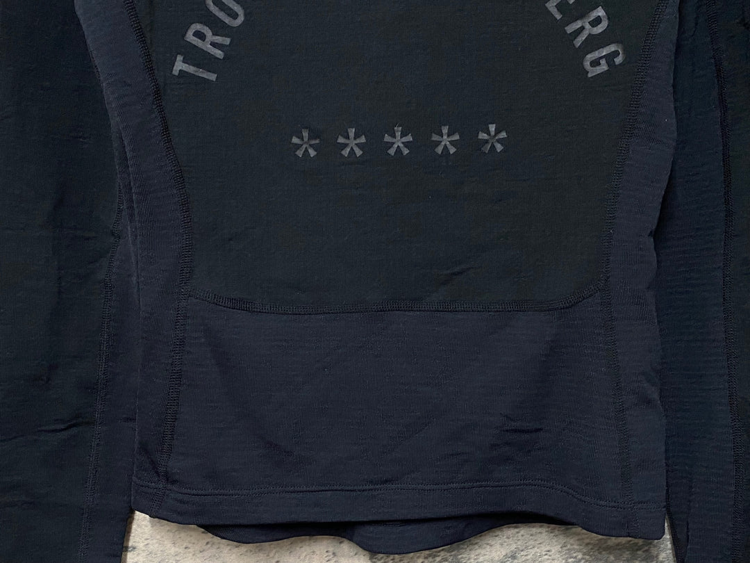 KB001 ラファ Rapha PRO TEAM THERMAL BASE LAYER LONG SLEEVE 長袖 ベースレイヤー 黒 XS 裏起毛