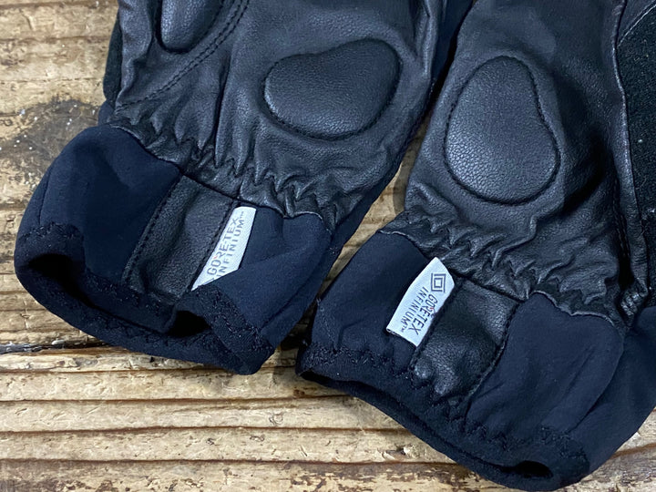 KJ051 モンベル mont-bell 長指 ウィンターグローブ 黒 M 裏起毛 GORE TEX INFINIUM