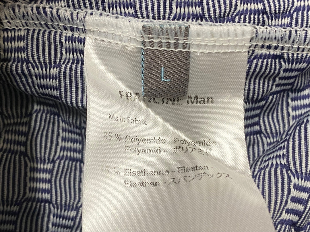 KR589 カフェドシクリステ Cafe du Cycliste FRANCINE Man 半袖 サイクルジャージ 紺白 L