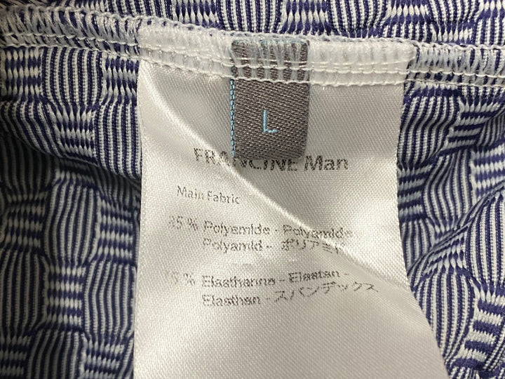 KR589 カフェドシクリステ Cafe du Cycliste FRANCINE Man 半袖 サイクルジャージ 紺白 L