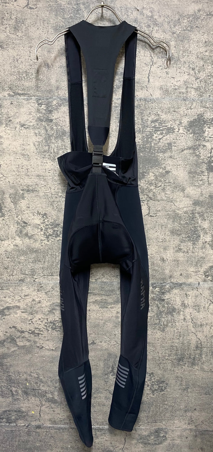 KG847 ラファ Rapha WOMEN’S PRO TEAM WINTER TIGHTS ビブタイツ 黒 S 裏起毛 レディース ※動物の毛