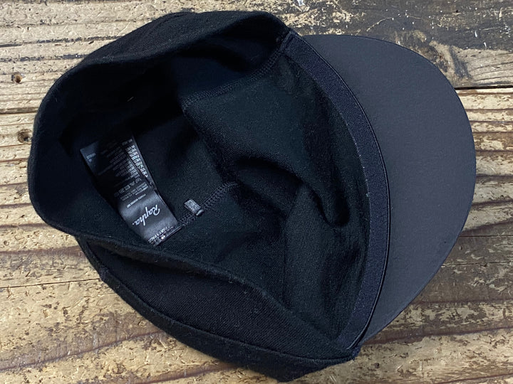 JZ112 ラファ Rapha PEAKED MERINO HAT サイクルキャップ 黒 ONE SIZE