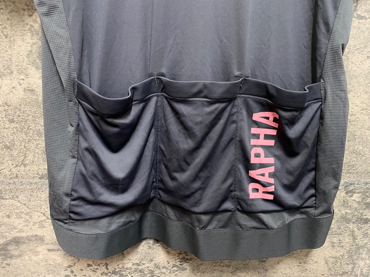 JN802 ラファ Rapha PRO TEAM TRAINING JERSEY 半袖 サイクルジャージ 黒 グレー ピンク XX-L