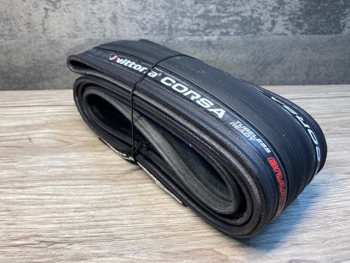 JK163 ヴィットリア vittoria コルサ CORSA GRAPHENE 2.0 チューブレスレディ タイヤ 700x25c 未使用