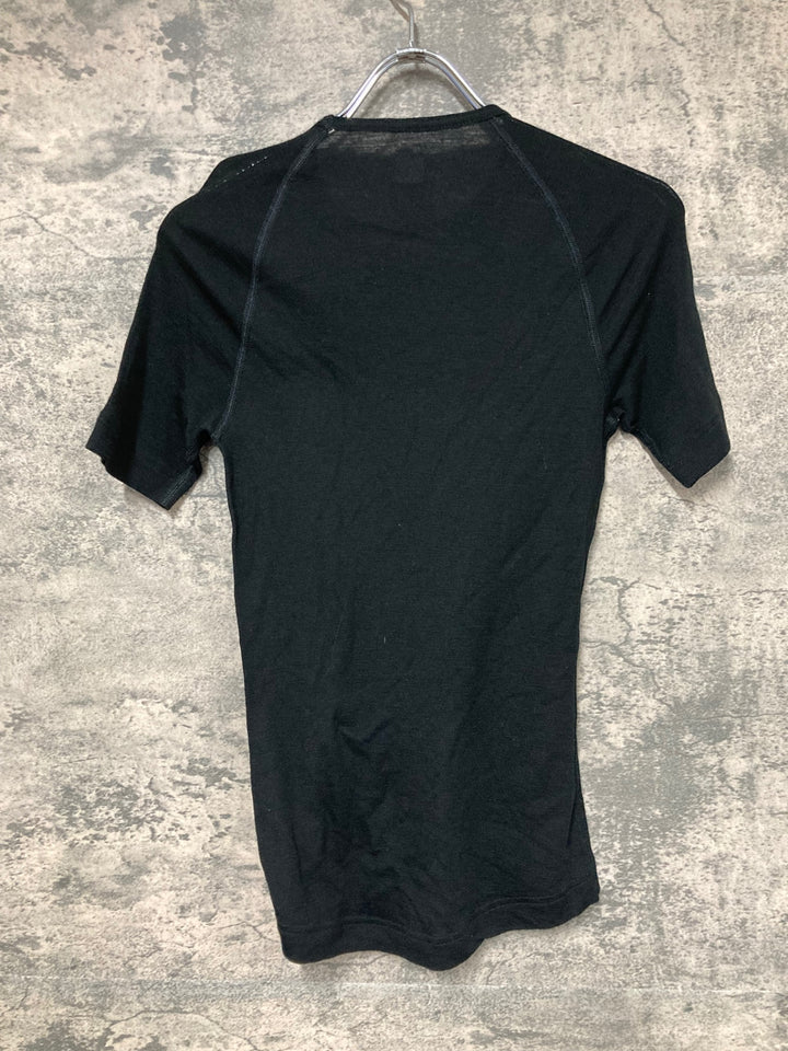 JS838 ラファ Rapha MERINO BASE LAYER 半袖 ベースレイヤー 黒 XS
