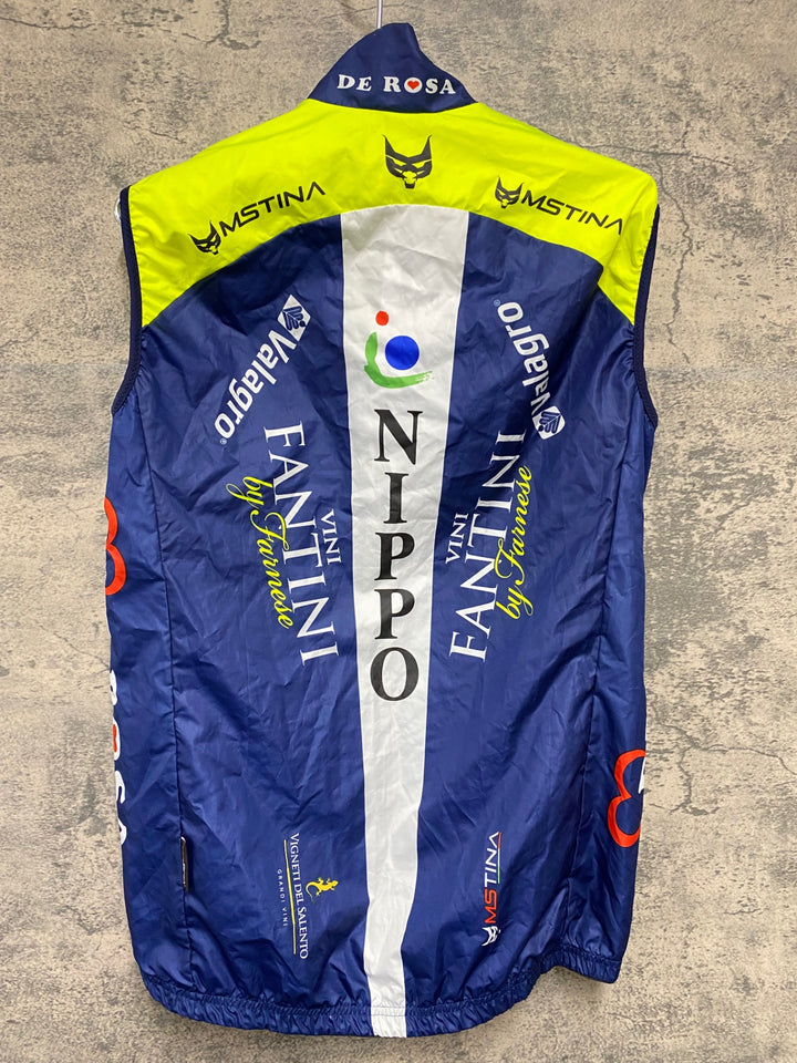 KC247 MSTINA サイクルベスト ジレ 黄青 S