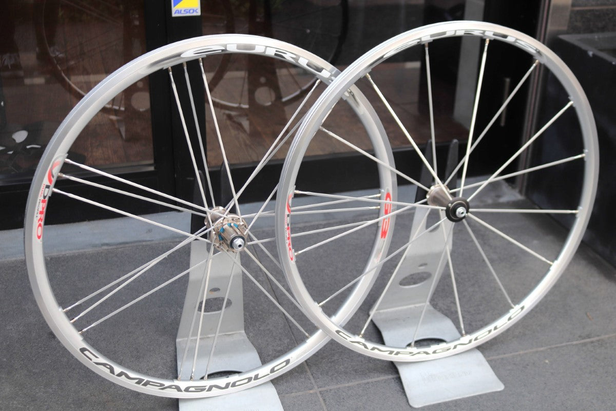 カンパニョーロ CAMPAGNOLO ユーラス EURUS アルミ クリンチャー ホイールセット カンパ12/11S ナローリム 15C  【東京南麻布店】