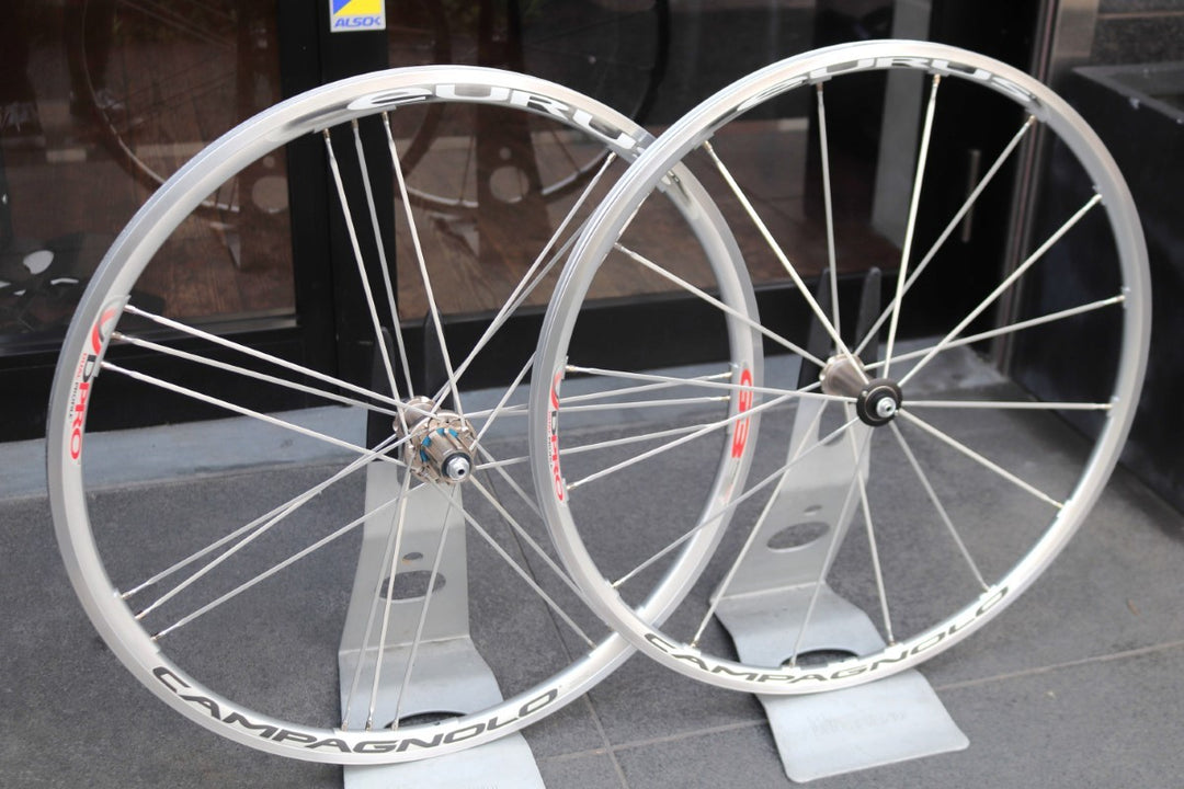 カンパニョーロ CAMPAGNOLO ユーラス EURUS アルミ クリンチャー ホイールセット カンパ12/11S ナローリム 15C 【東京南麻布店】