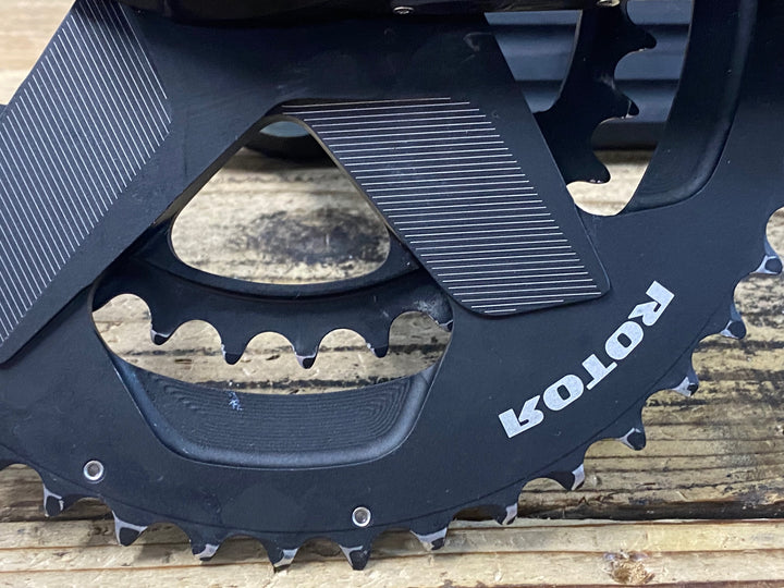 KF889 ローター ROTOR 2INPOWER Q-RINGS パワーメーター クランクセット 165mm 楕円 52/36T Φ30 接続確認済 ※プラグキャップ破損