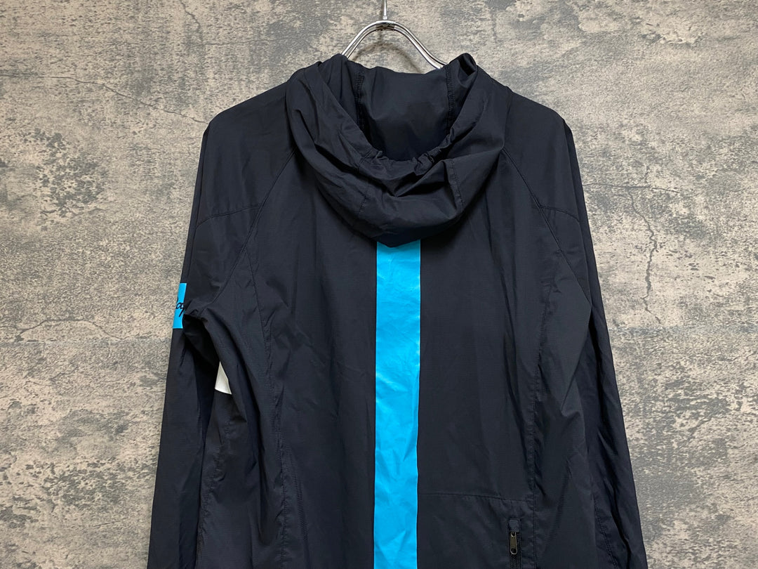 JN157 ラファ Rapha MEN’S SPRAY JACKET 長袖 ウィンドブレーカー 黒 L TEAM Sky