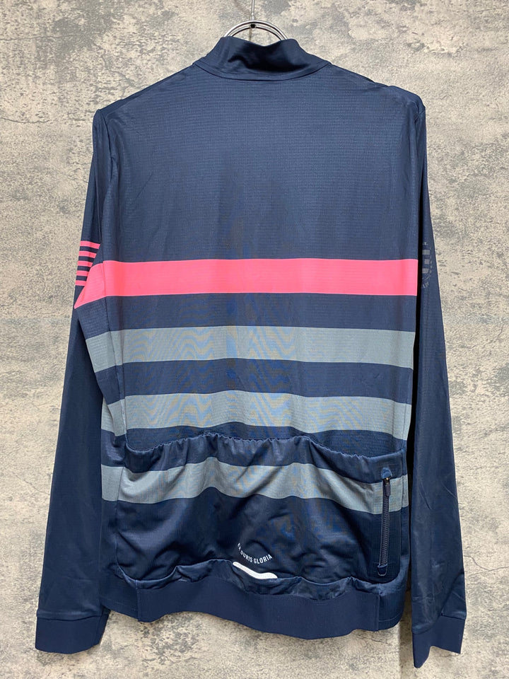 KD247 ラファ Rapha RCC PRO TEAM LONG SLEEVE JERSEY 長袖 サイクルジャージ 濃紺 XL