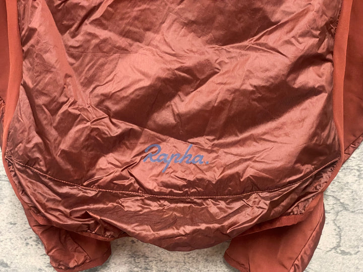 KE379 ラファ Rapha BREVET INSULATED JACKET 長袖 サイクルジャケット XS レッドブラウン
