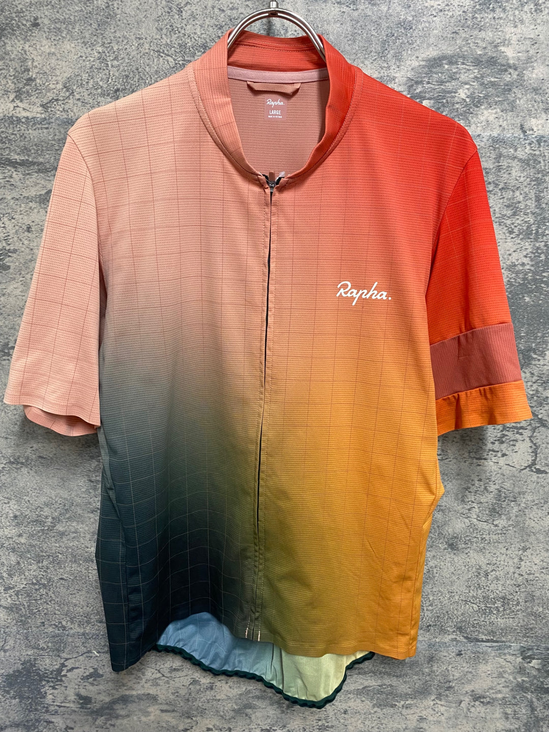 KH269 ラファ RAPHA CLASSIC FLYWEIGHT JERSEY - PRINT 半袖 サイクルジャージ 総柄 L