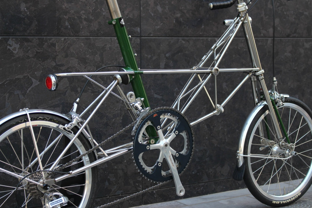 アレックスモールトン Alex Moulton AM-GT 分割式 シマノ デュラエース 7400 8S ステンレス 17インチ 小径車 ミニベロ 【福岡店】