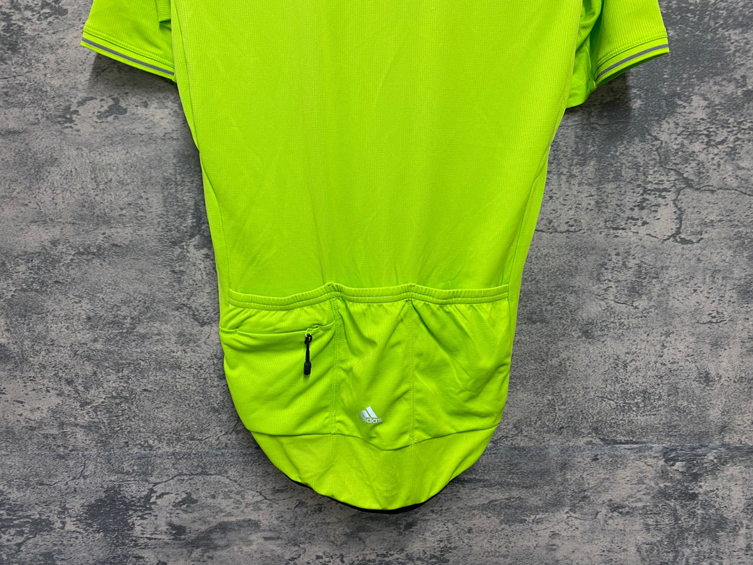 JI924 アディダス adidas 半袖 サイクルジャージ 緑 M climachill