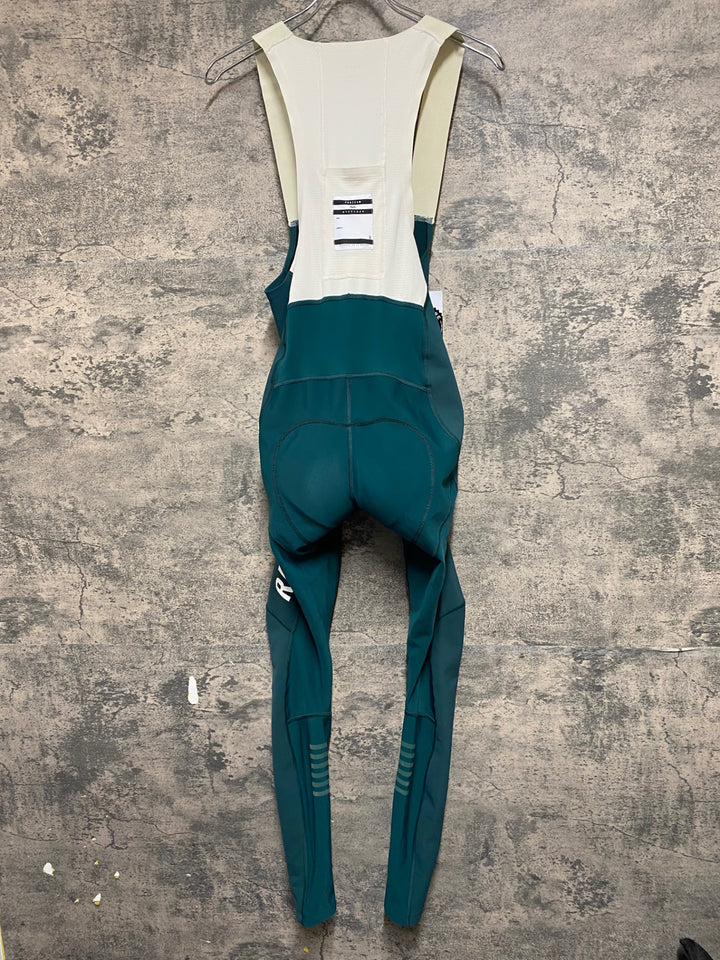 KM425 ラファ Rapha PRO TEAM WINTER TIGHTS WITH PAD Ⅱ ビブタイツ 緑 S