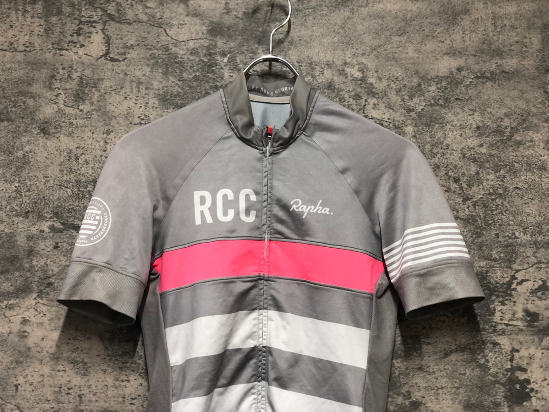 JZ496 ラファ RAPHA PRO TEAM JERSEY 半袖 サイクルジャージ S RCC グレー