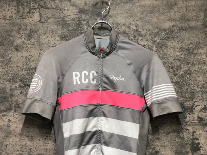 JZ496 ラファ RAPHA PRO TEAM JERSEY 半袖 サイクルジャージ S RCC グレー