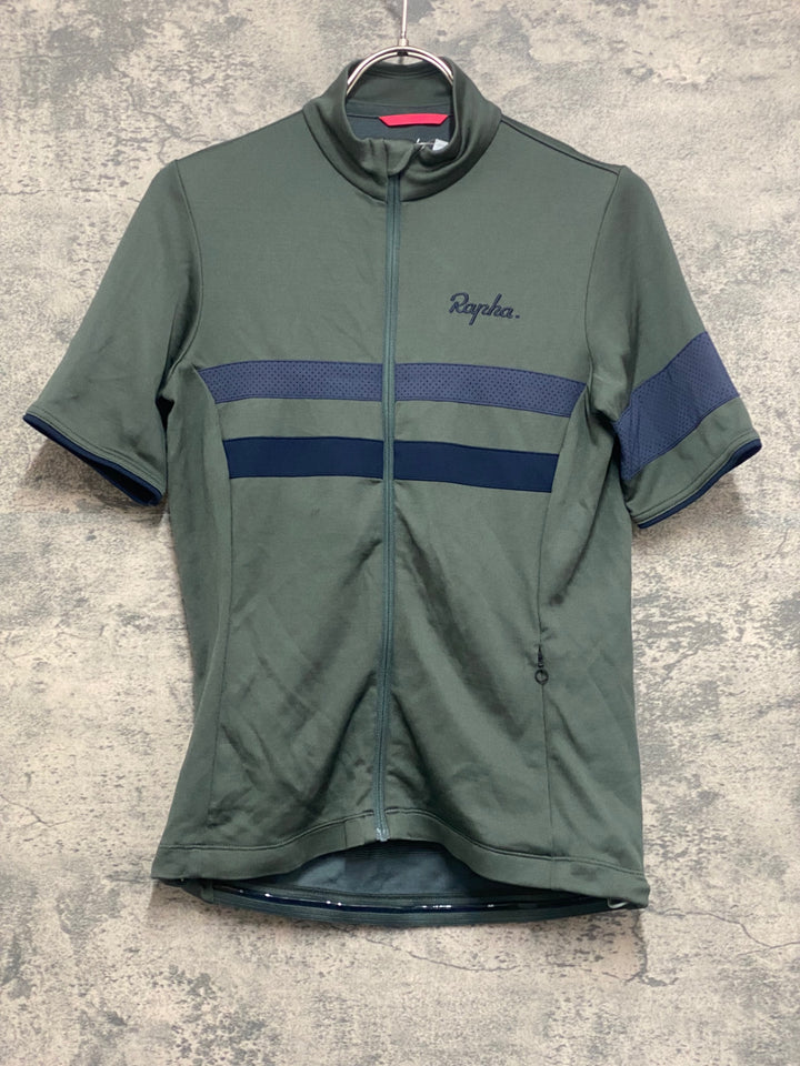 JN426 ラファ Rapha WOMEN'S BREVET JERSEY 半袖 サイクルジャージ カーキ S