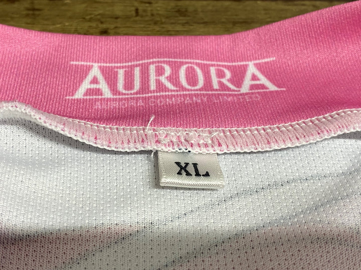 KG887 アウローラ AURORA 半袖 サイクルジャージ 白 ピンク XL ラブライブ! サンシャイン!! 2022 黒澤ルビィ Ver.