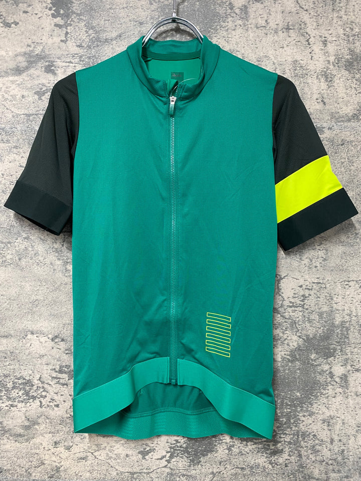 JI685 ラファ Rapha PRO TEAM TRAINING JERSEY 半袖 サイクルジャージ 緑 S