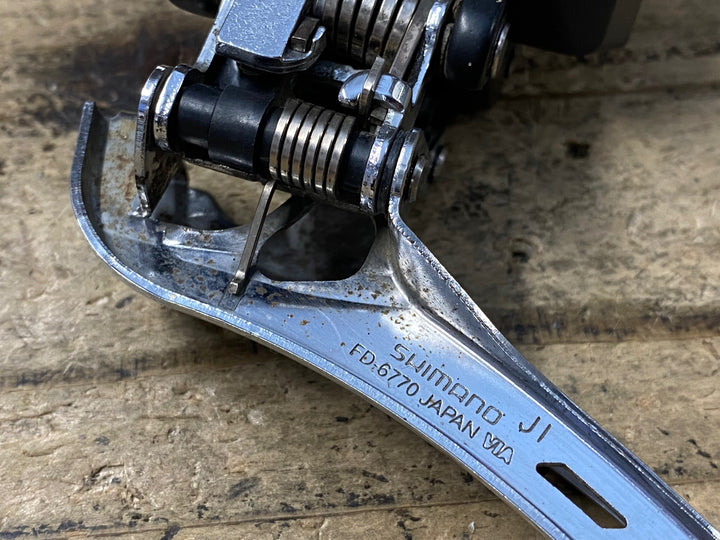 KF542 シマノ SHIMANO アルテグラ ULTEGRA FD-6770 電動 Di2 フロントディレイラー 2S 直付 バンド付属 Φ34.9